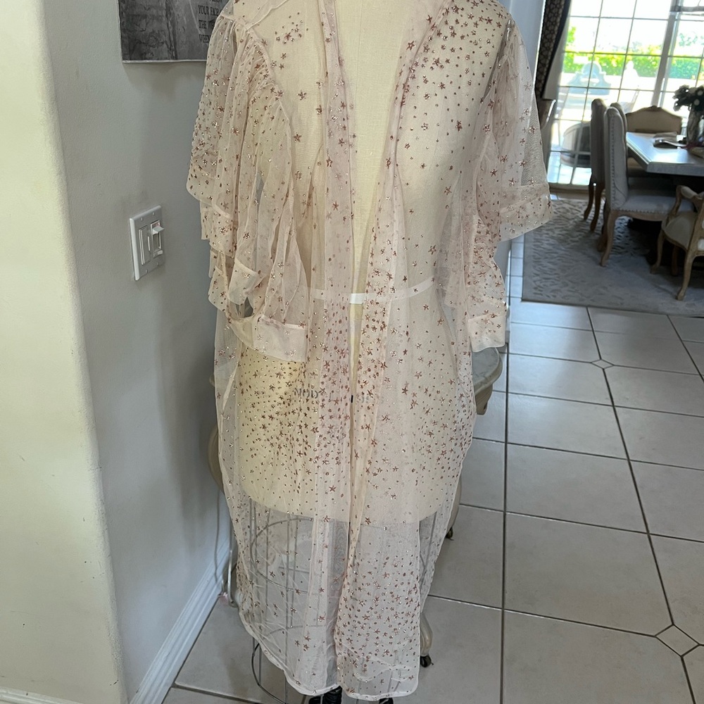 Victoria secret sheet robe or duster with stars